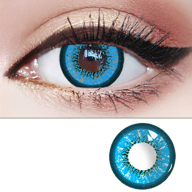 Halloween Cosplay Anime Love Words Cosmetic Contact Lenses