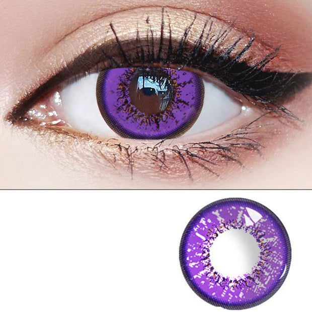 Halloween Cosplay Anime Love Words Cosmetic Contact Lenses